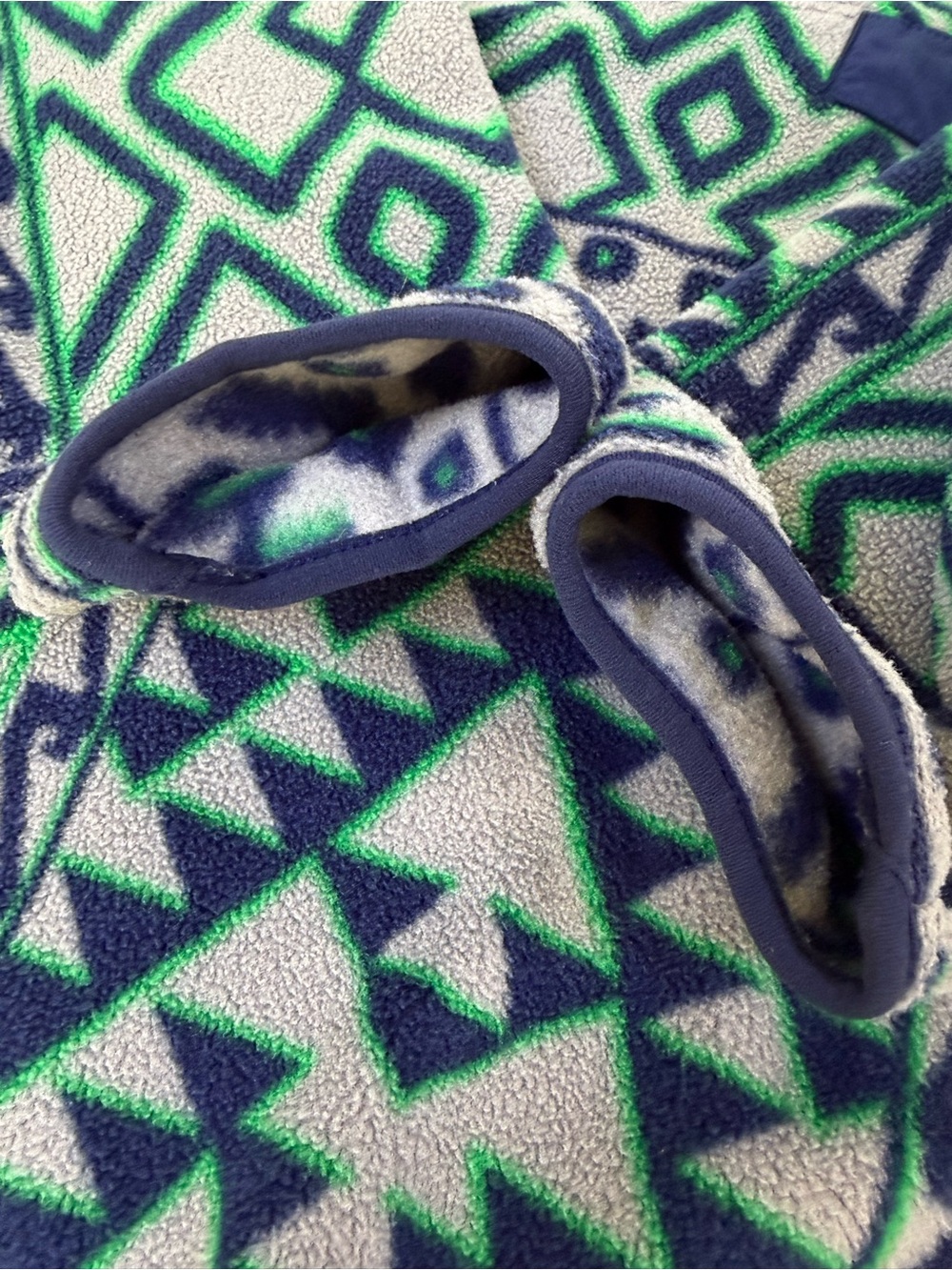Patagonia Synchilla Snap-T Men’s XS Gray Green Aztec Fleece Pullover - Picture 11 of 13